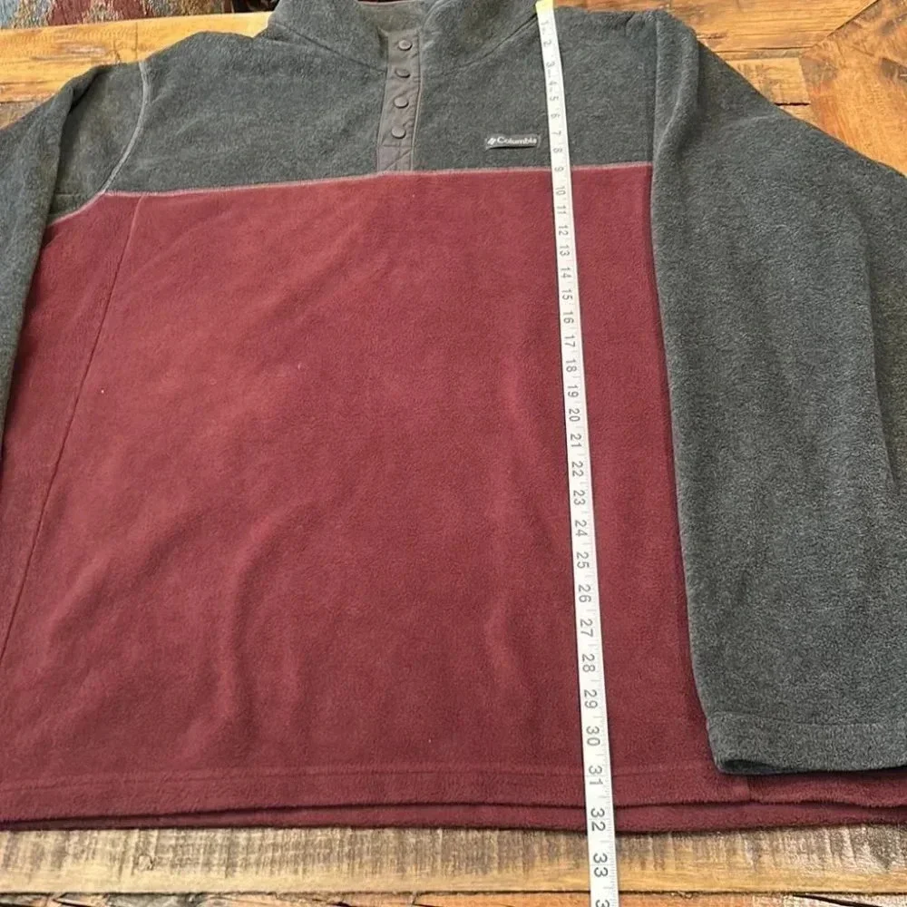 Columbia Steens Mountain Half Snap Fleece Pullover Jacket 3XT - Picture 10 of 12